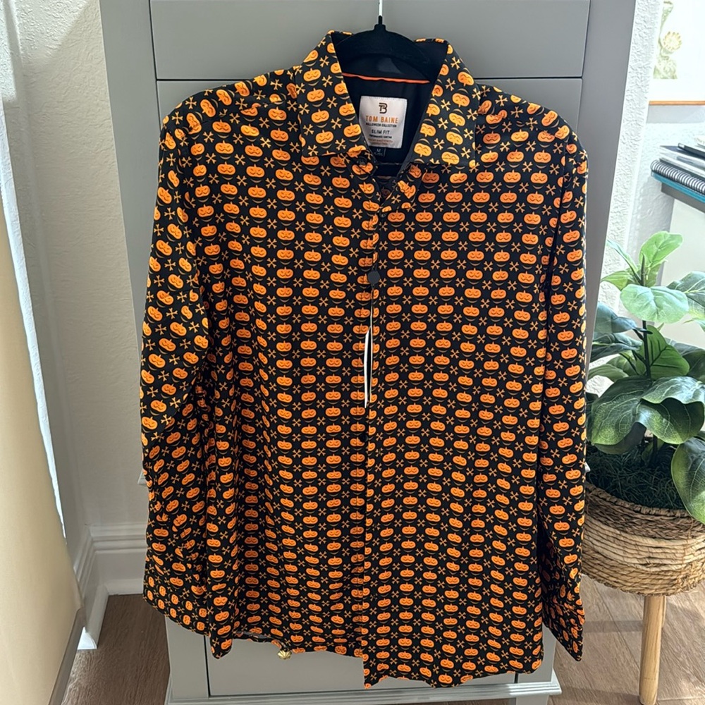 HALLOWEEN Pumpkin Button down Shirt